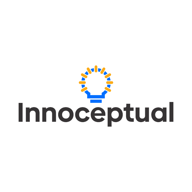 Innoceptual.com logo, a brandable .com business name for sale