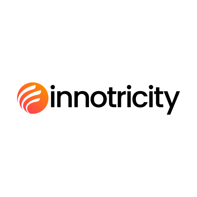 Innotricity.com logo, a brandable .com business name for sale