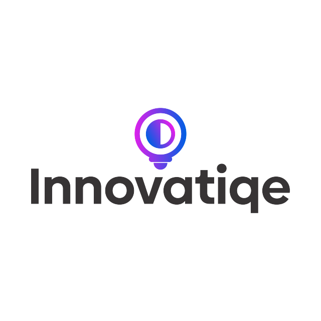 innovatiqe.com logo, a brandable .com business name for sale