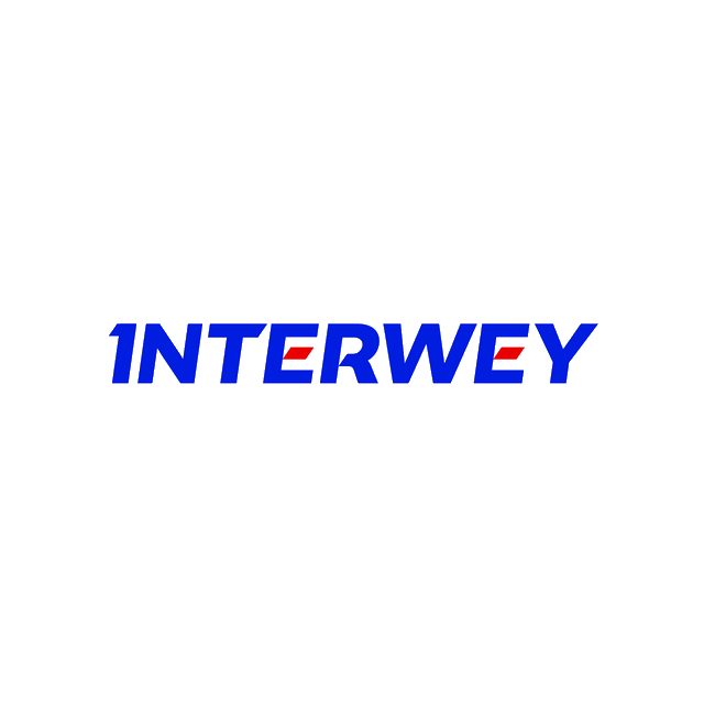 interwey.com logo, a brandable .com business name for sale