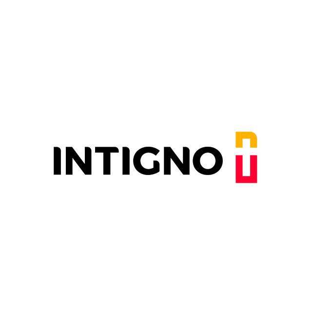 intigno.com logo, a brandable .com business name for sale