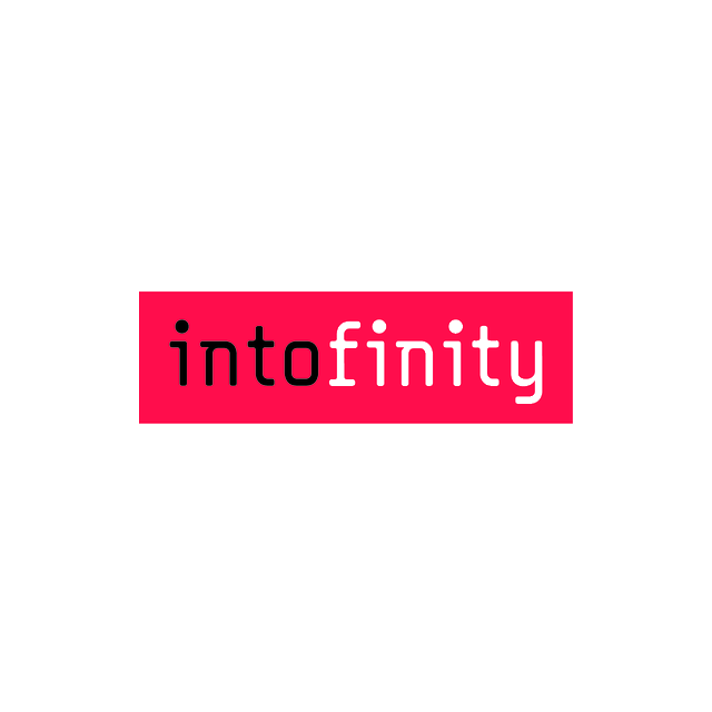 intofinity.com logo, a brandable .com business name for sale