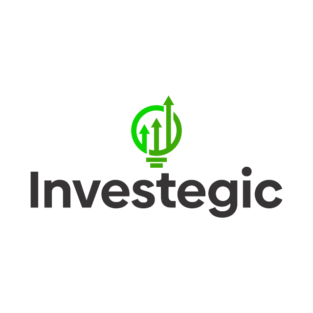investegic.com logo, a brandable .com business name for sale