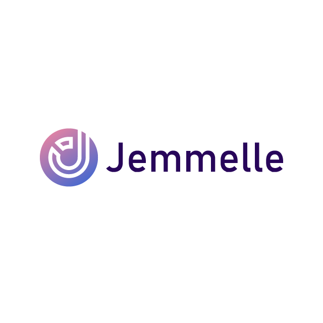 jemmelle.com logo, a brandable .com business name for sale