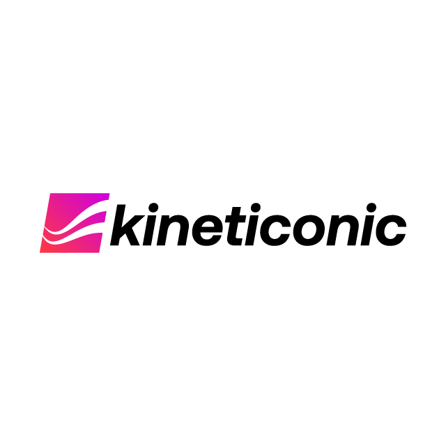 KinetIconic.com logo, a brandable .com business name for sale