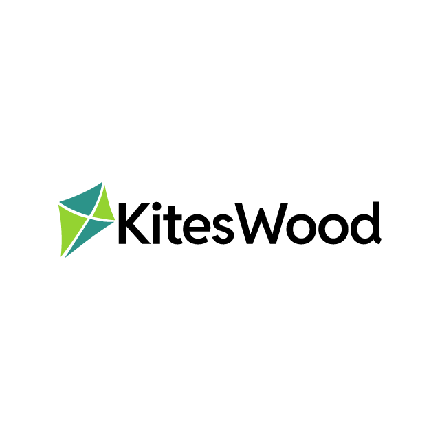 KitesWood.com logo, a brandable .com business name for sale