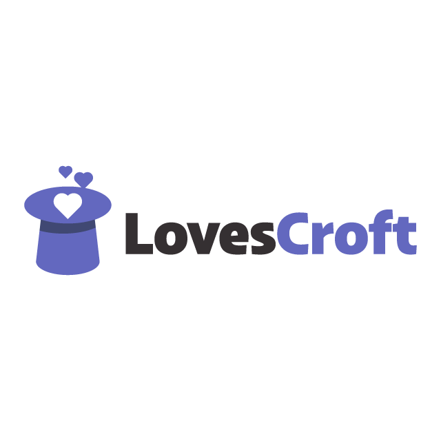 LovesCroft.com logo, a brandable .com business name for sale