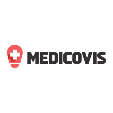 medicovis.com logo, a brandable .com business name for sale