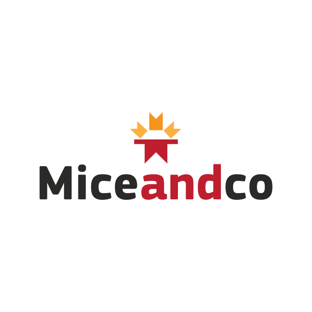 MiceAndCo.com logo, a brandable .com business name for sale
