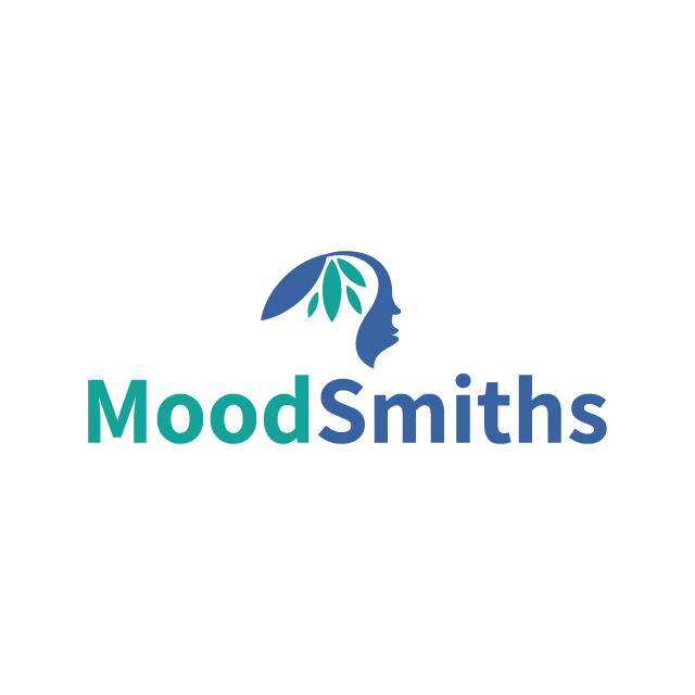 MoodSmiths.com logo, a brandable .com business name for sale