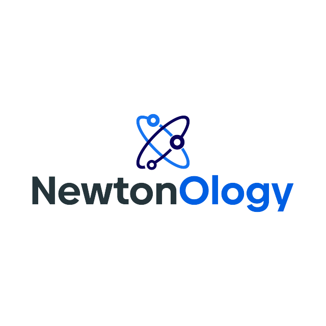 newtonology.com logo, a brandable .com business name for sale