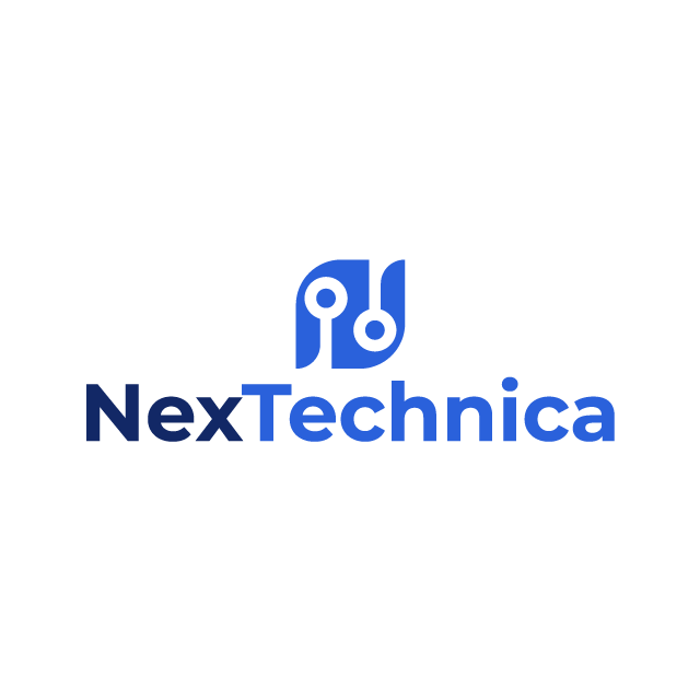 NexTechnica.com logo, a brandable .com business name for sale