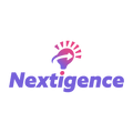 Nextigence.com logo, a brandable .com business name for sale