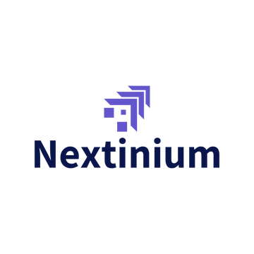 Nextinium.com logo, a brandable .com business name for sale