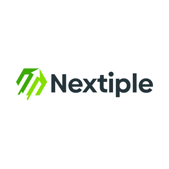 Nextiple.com logo, a brandable .com business name for sale