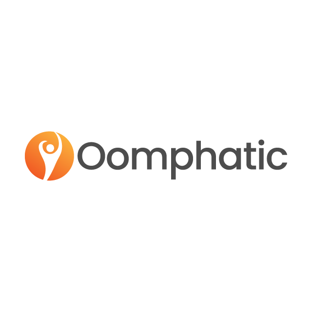Oomphatic.com logo, a brandable .com business name for sale