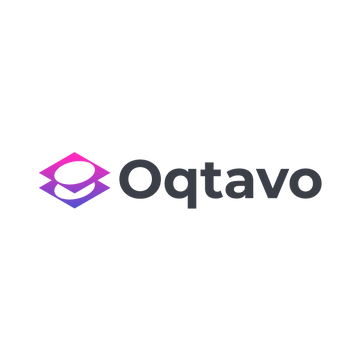 Oqtavo.com logo, a brandable .com business name for sale