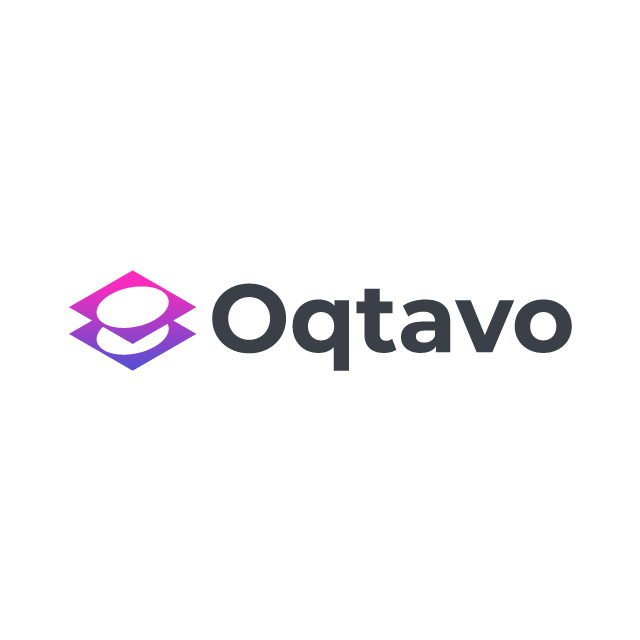 Oqtavo.com logo, a brandable .com business name for sale