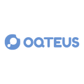 Oqteus.com logo, a brandable .com business name for sale