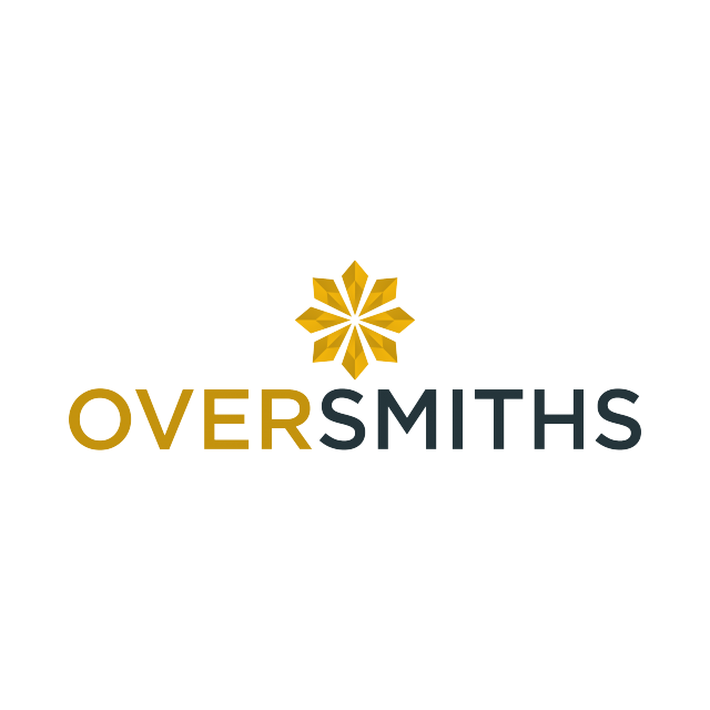 OverSmiths.com logo, a brandable .com business name for sale