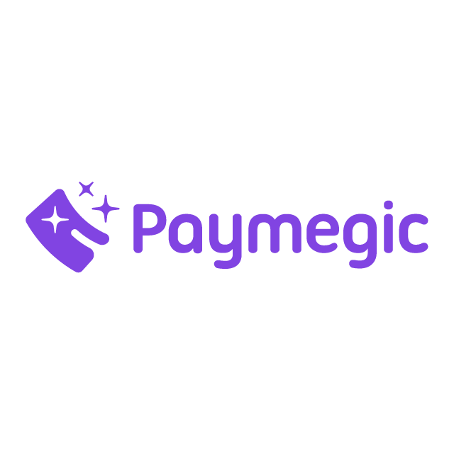 Paymegic.com logo, a brandable .com business name for sale