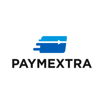 PayMextra.com logo, a brandable .com business name for sale
