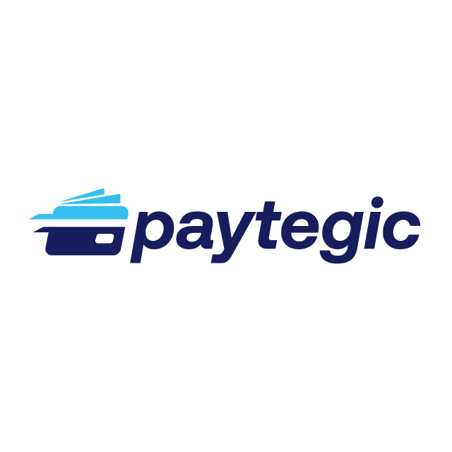 Paytegic.com logo, a brandable .com business name for sale