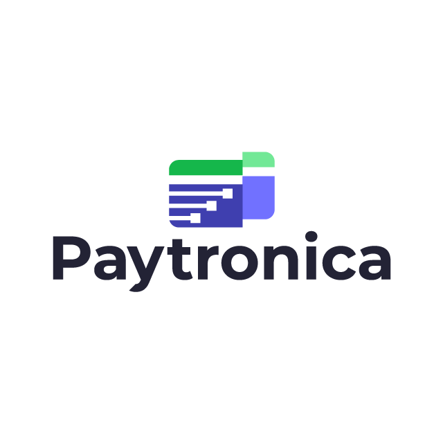 paytronica.com logo, a brandable .com business name for sale