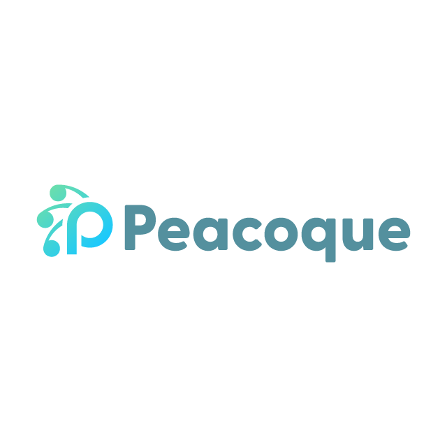 peacoque.com logo, a brandable .com business name for sale