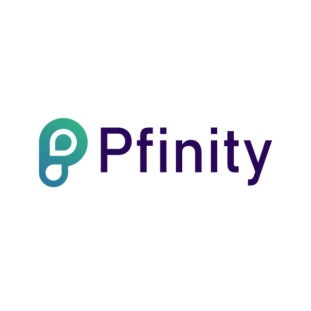 pfinity.com logo, a brandable .com business name for sale