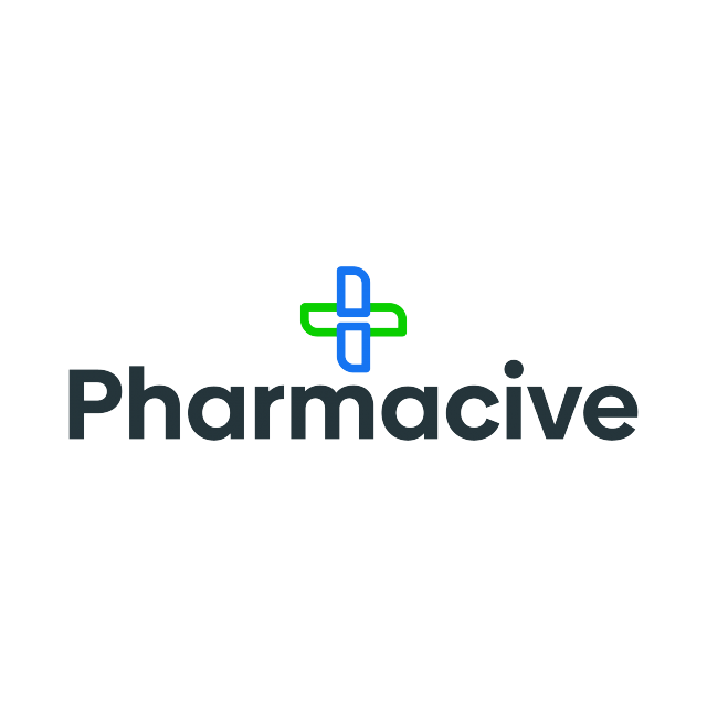 pharmacive.com logo, a brandable .com business name for sale