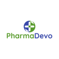 PharmaDevo.com logo, a brandable .com business name for sale