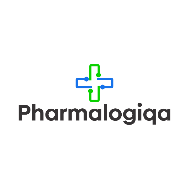 PharmaLogiqa.com logo, a brandable .com business name for sale