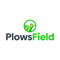 PlowsField.com logo, a brandable .com business name for sale
