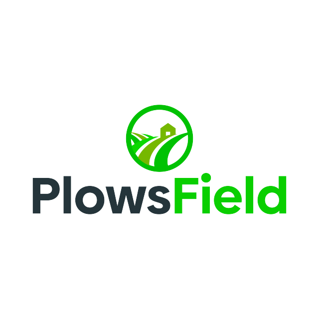 PlowsField.com logo, a brandable .com business name for sale