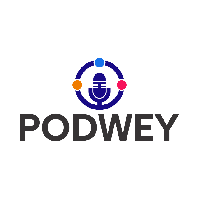 Podwey.com logo, a brandable .com business name for sale