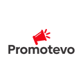 Promotevo.com logo, a brandable .com business name for sale