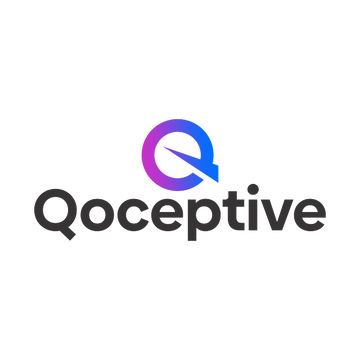 Qoceptive.com logo, a brandable .com business name for sale