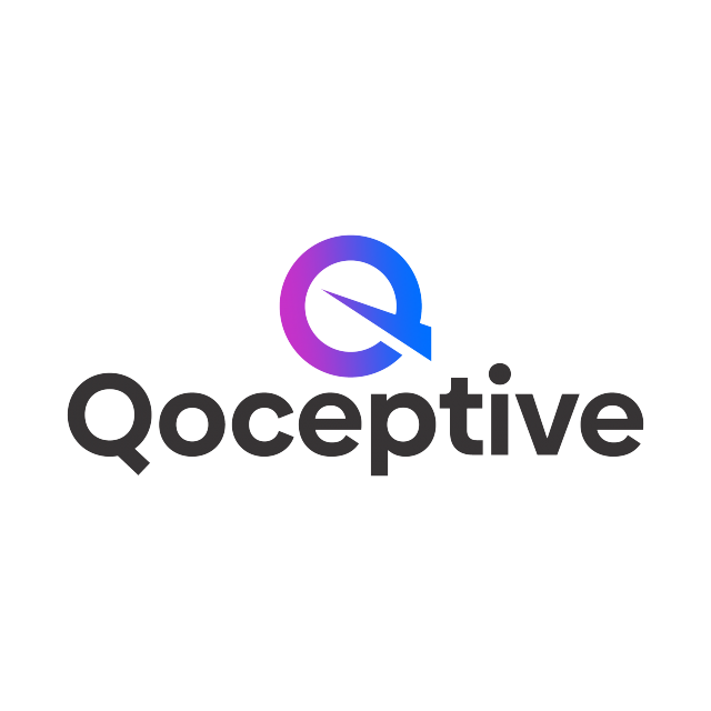 Qoceptive.com logo, a brandable .com business name for sale