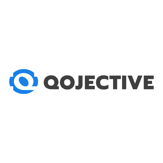 Qojective.com logo, a brandable .com business name for sale