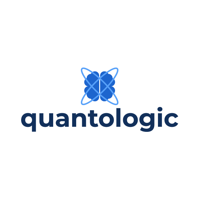 quantoLogic.com logo, a brandable .com business name for sale
