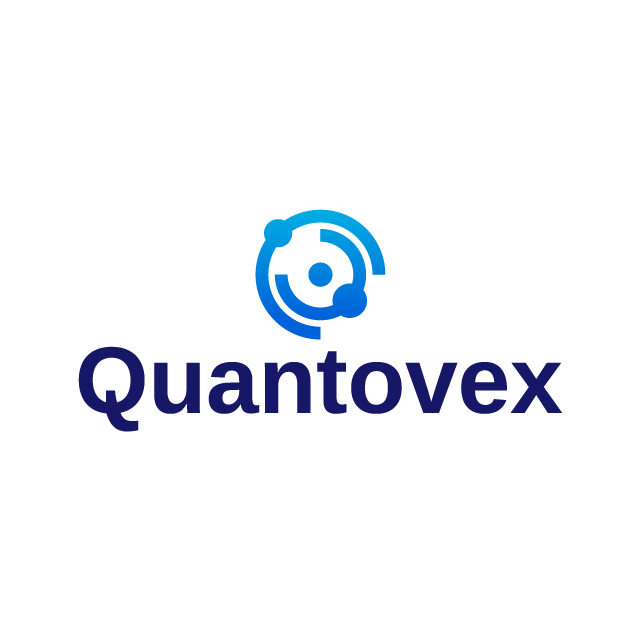 quantovex.com logo, a brandable .com business name for sale