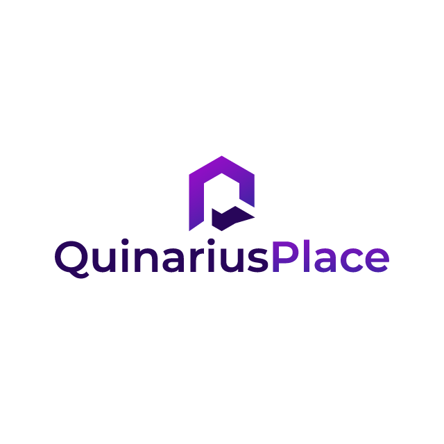 quinariusPlace.com logo, a brandable .com business name for sale