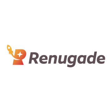 renugade.com logo, a brandable .com business name for sale