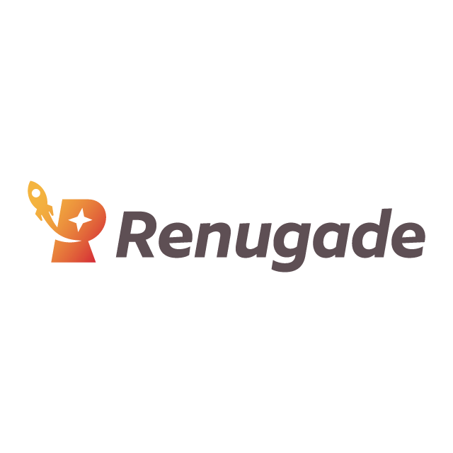renugade.com logo, a brandable .com business name for sale