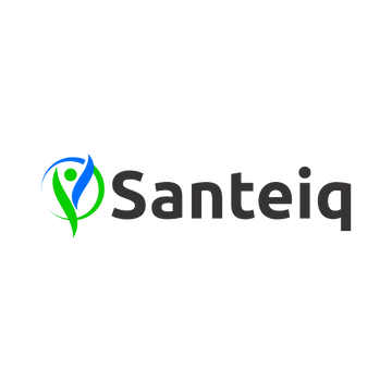 Santeiq.com logo, a brandable .com business name for sale