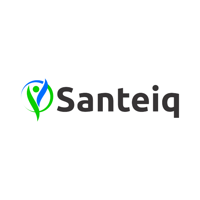 Santeiq.com logo, a brandable .com business name for sale