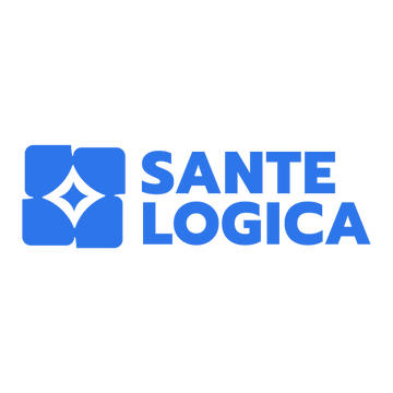 SanteLogica.com logo, a brandable .com business name for sale