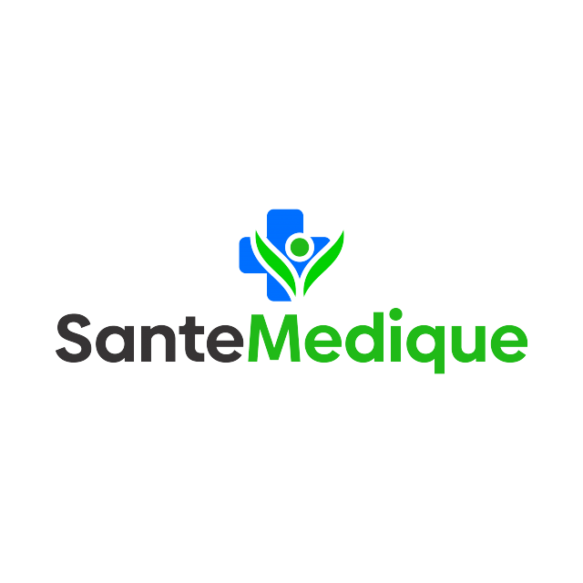 SanteMedique.com logo, a brandable .com business name for sale