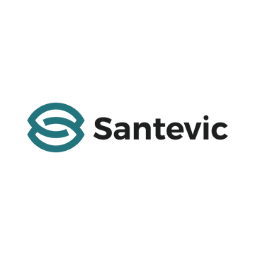 Santevic.com logo, a brandable .com business name for sale